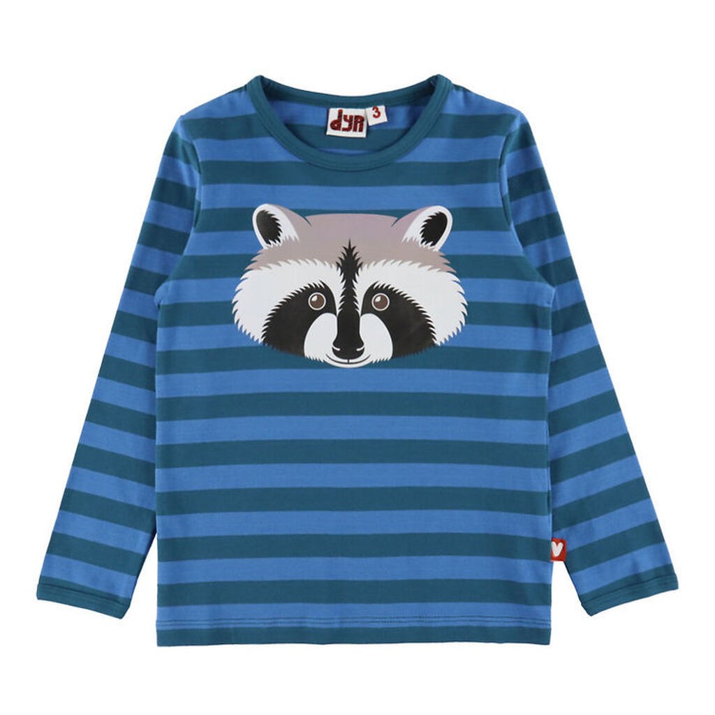 DYR-Cph Bluse - Dyrroar - Slate/Warm Blue Vaskebjørn