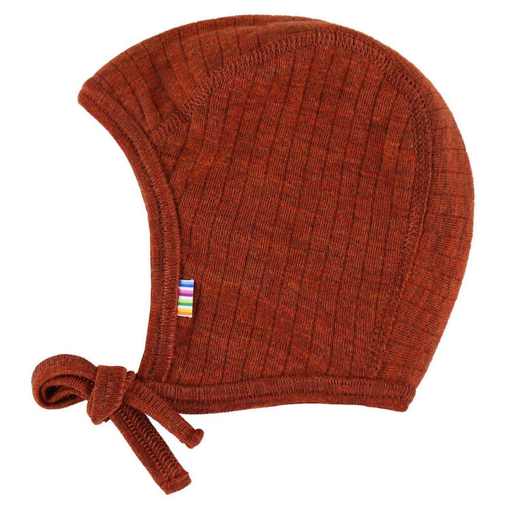 Joha Babyhjelm - Uld - Rib - 2-lags - Rust