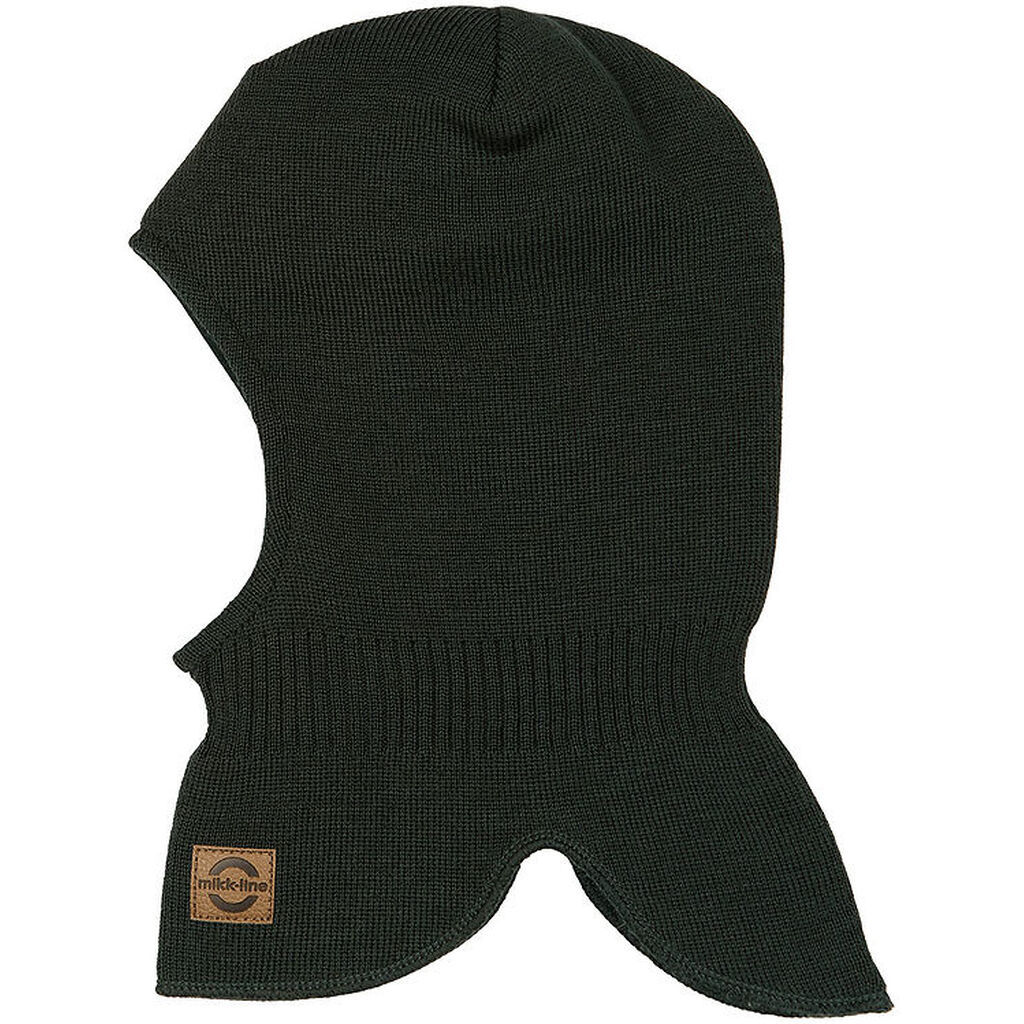 Mikk-Line Elefanthue - Strik - Uld/Akryl - 2-lags - Darkest Spro