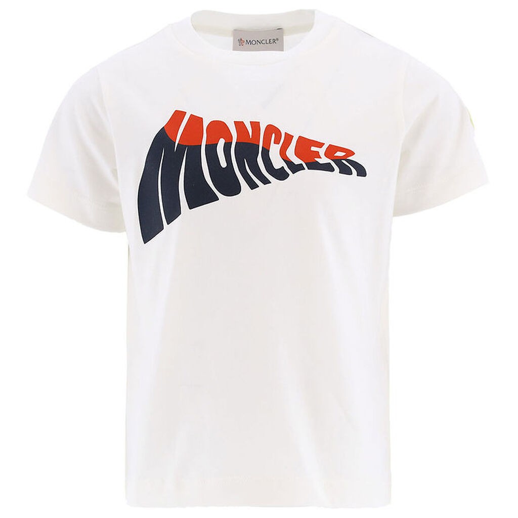 Moncler T-shirt - Hvid m. Print