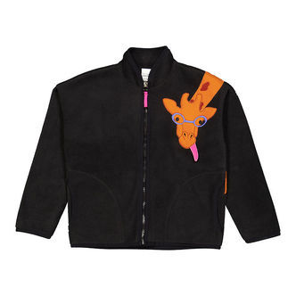 Freds World Fleecejakke - Sort m. Giraf