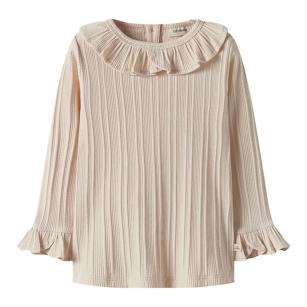 Lil' Atelier Bluse - Rib - NmfTansy - Novelle Peach