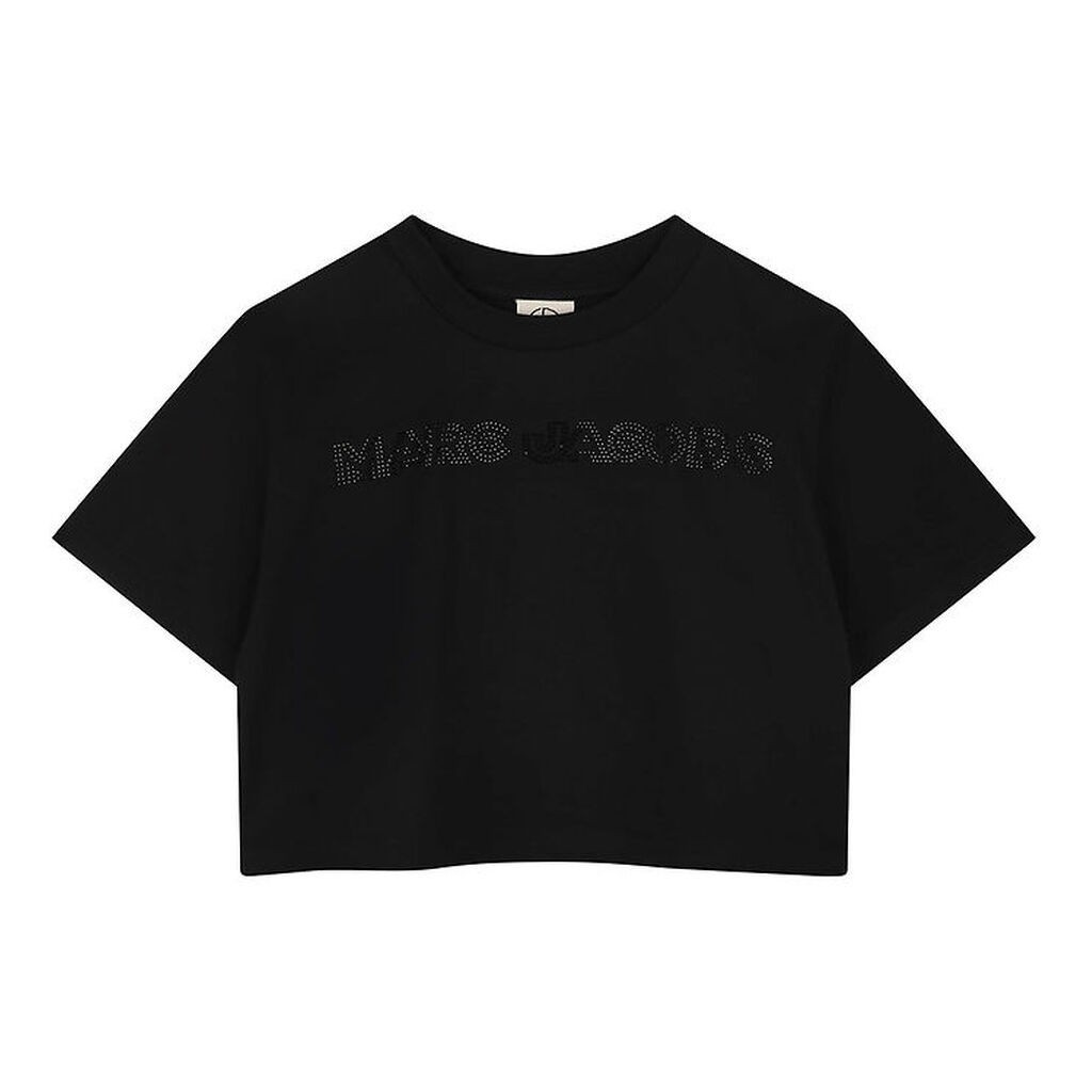 Little Marc Jacobs T-shirt - Cropped - Sort m. Similisten