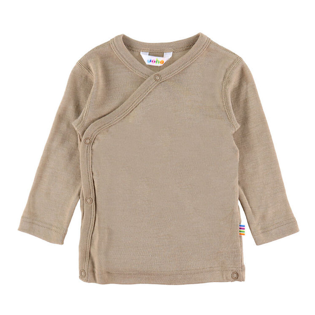 Joha Bluse m. Slå-om - Uld/Silke - Beige