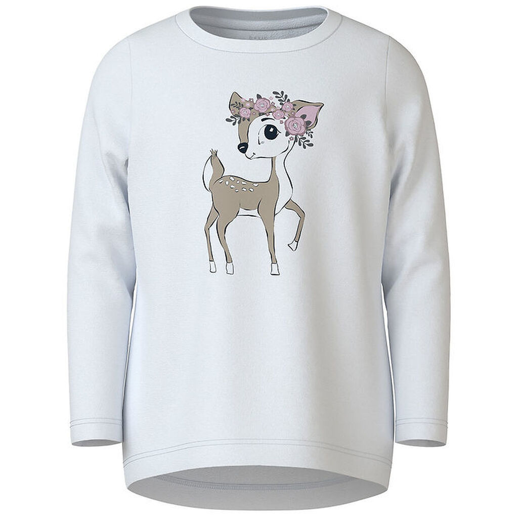 Name It Bluse - NmfVix - Bright White/Flower Deer