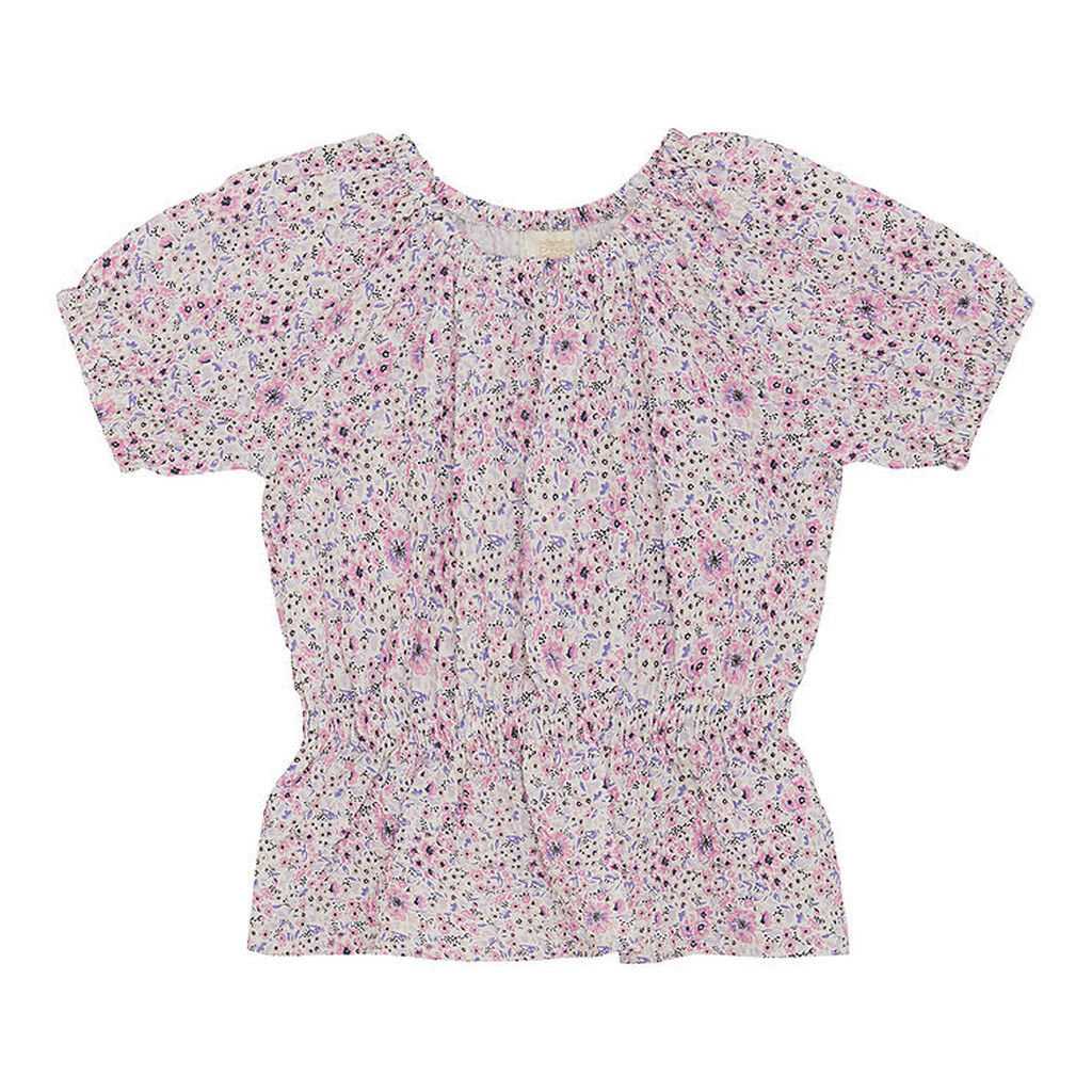 Creamie Top - Buttercream m. Blomster
