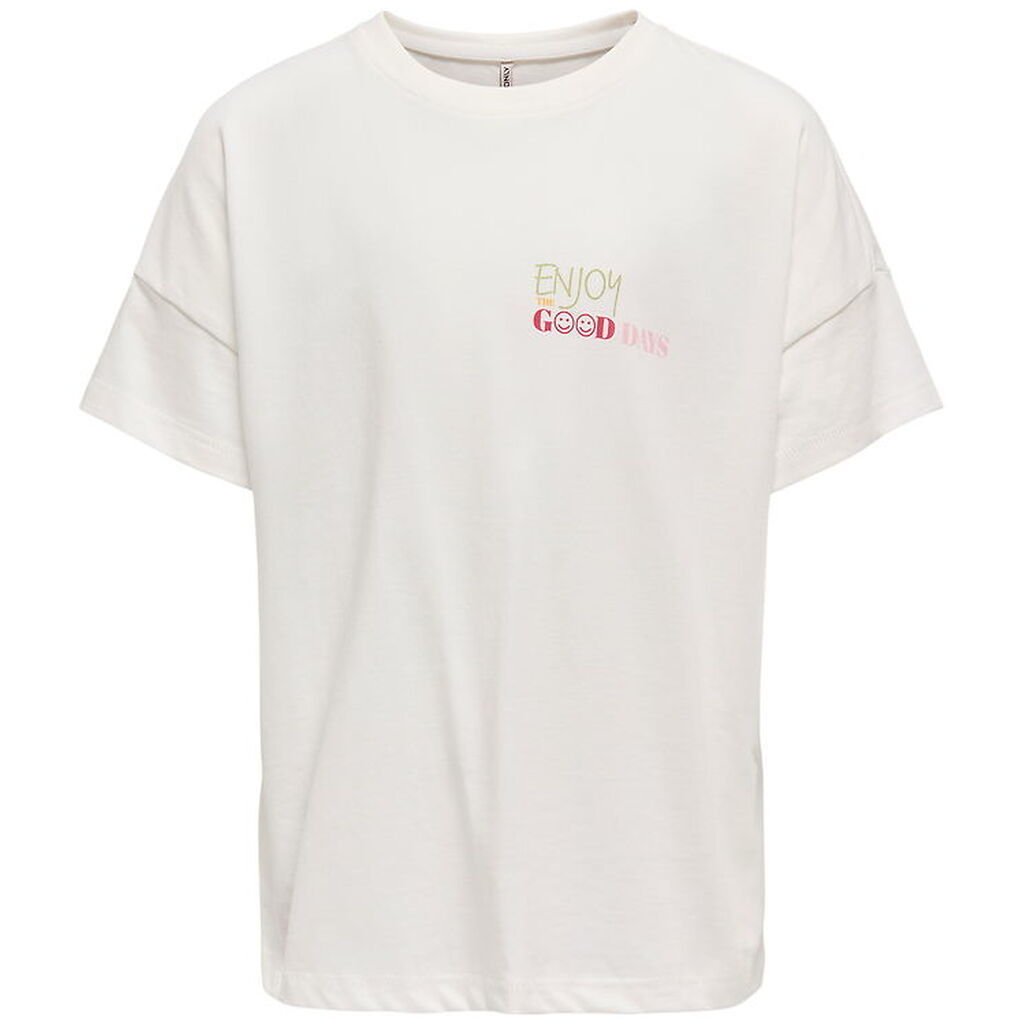 Kids Only T-shirt - Koglia - Cloud Dancer/Sun