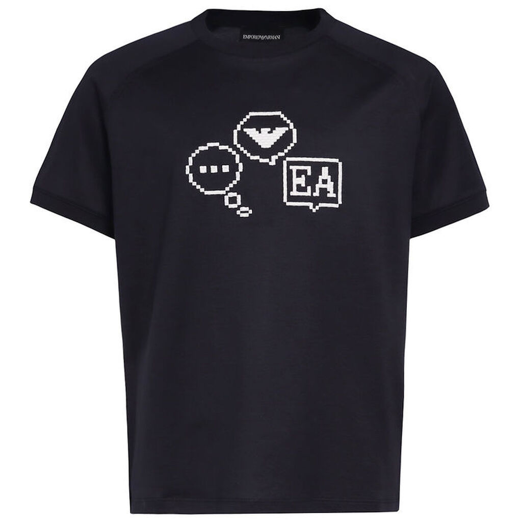 Emporio Armani T-shirt - Navy m. Print