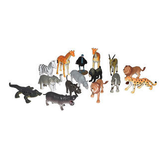 Wild Republic Figurer - Nature Tube - 15 stk. - Afrikanske Dyr