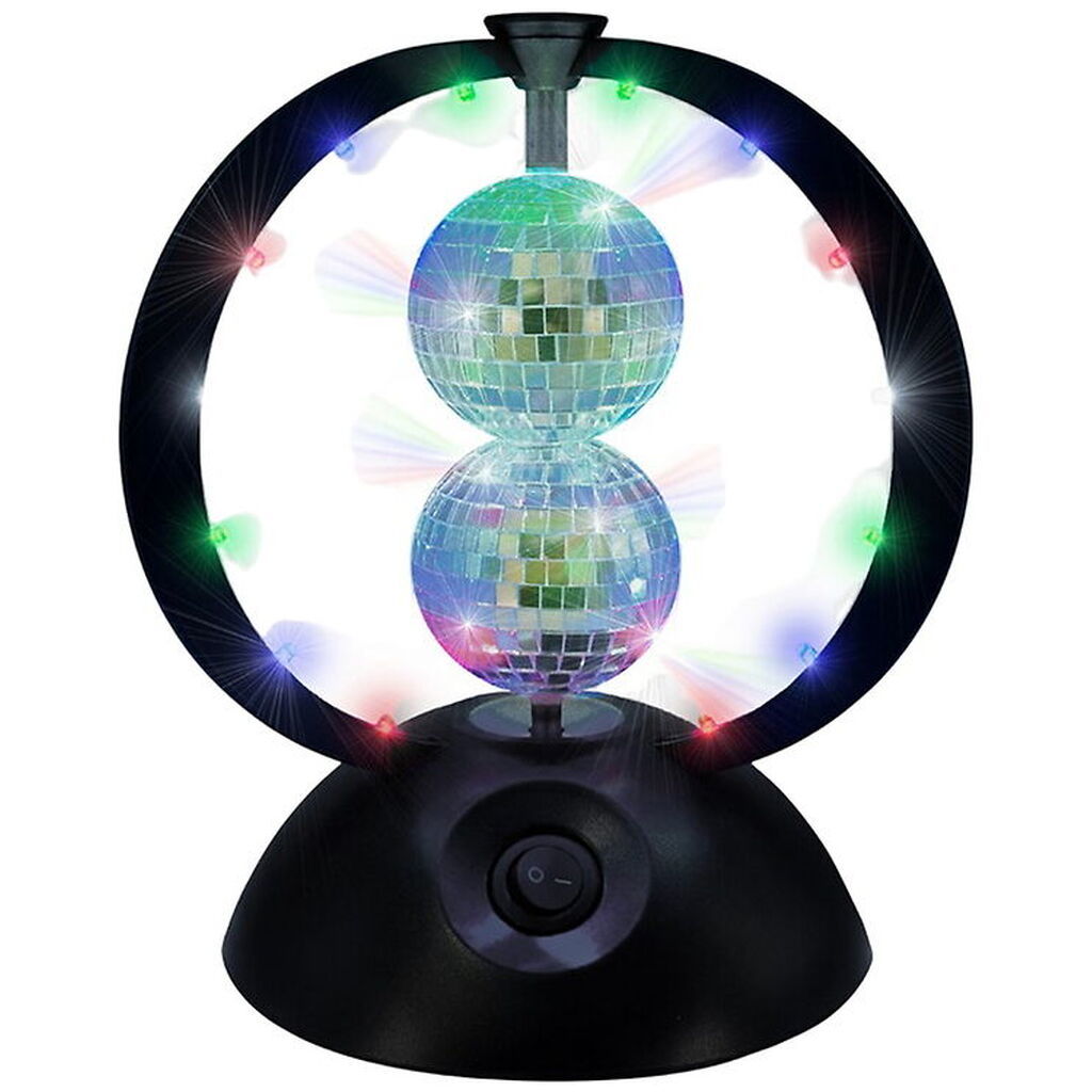 Music Diskokugle - Rotating Double Mirror Balls