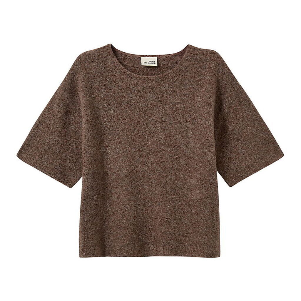 Sofie Schnoor T-shirt - Strik - CerinSY - Brown Melange