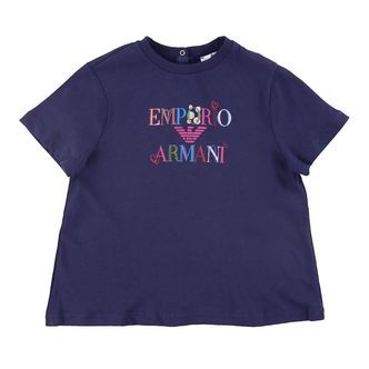 Emporio Armani T-shirt - Blu Mora m. Print
