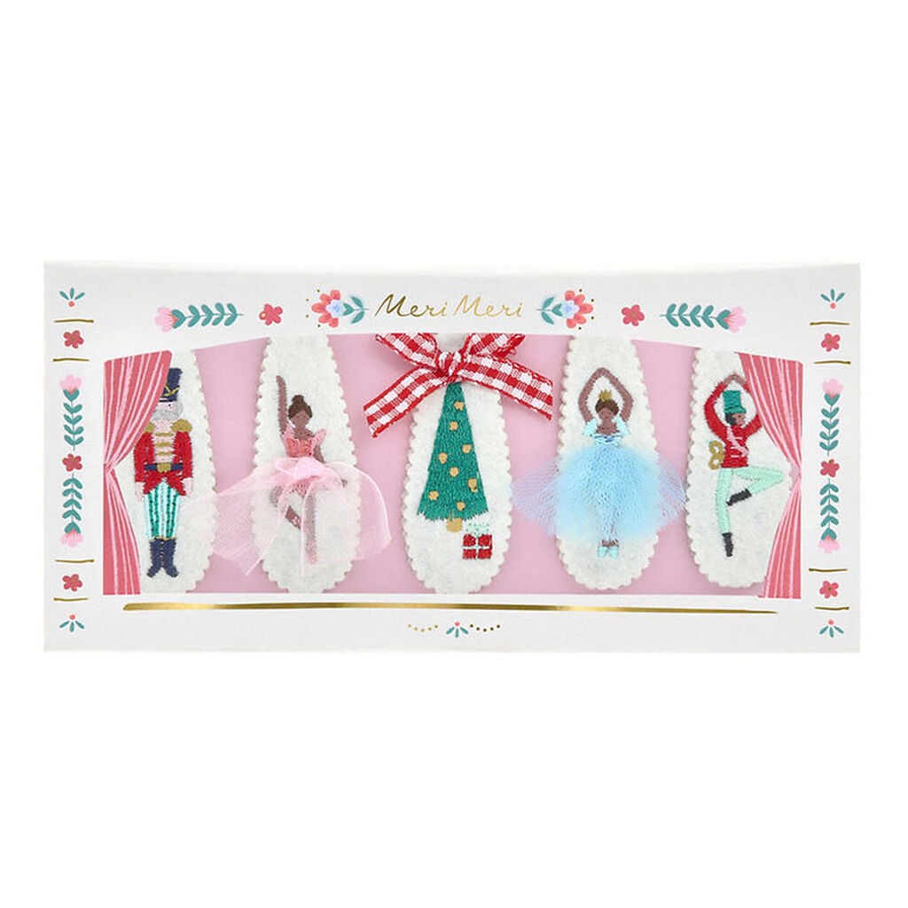 Meri Meri Hårspænder - 5-pak - Nutcracker