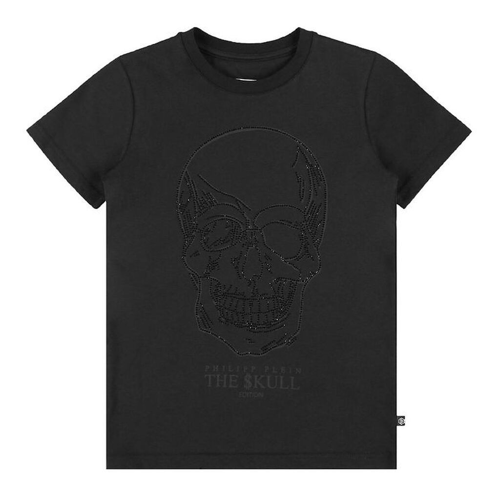 Philipp Plein T-Shirt - Stones Skull - Sort m. Similisten