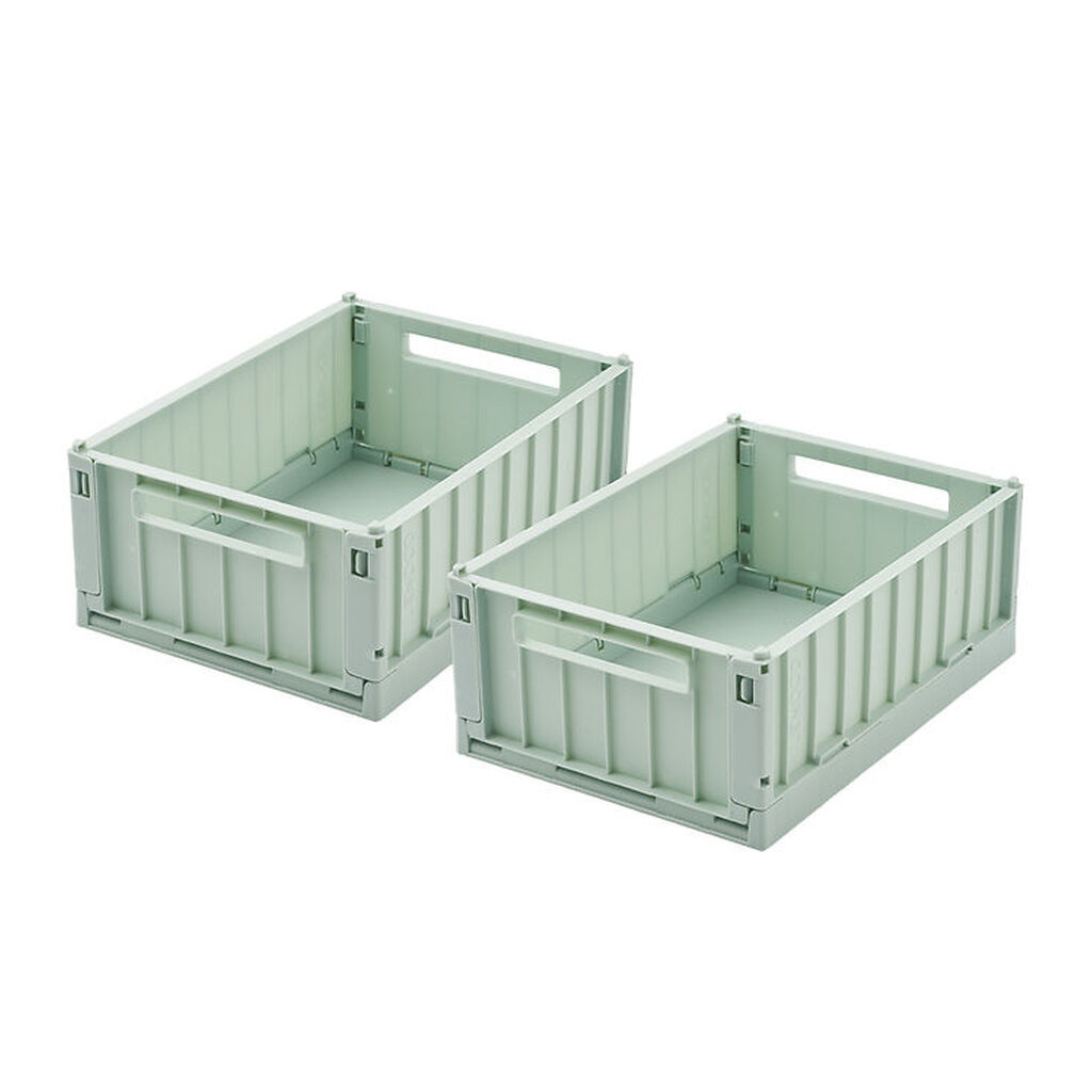 Liewood Foldekasser - 25x18x9,5 - Small - 2-Pak - Light Peppermi