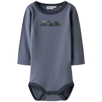 Name It Body l/æ - Uld - NbmWillow - Folkstone Gray/Working Mach