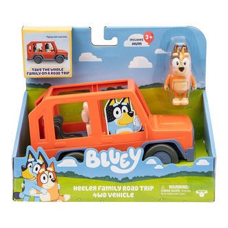 Bluey Legesæt - Familiens 4WD Feriebil m. Figur