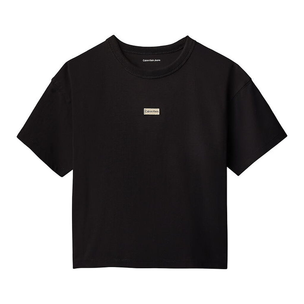 Calvin Klein T-shirt - Folded Logo Label - CKBlack