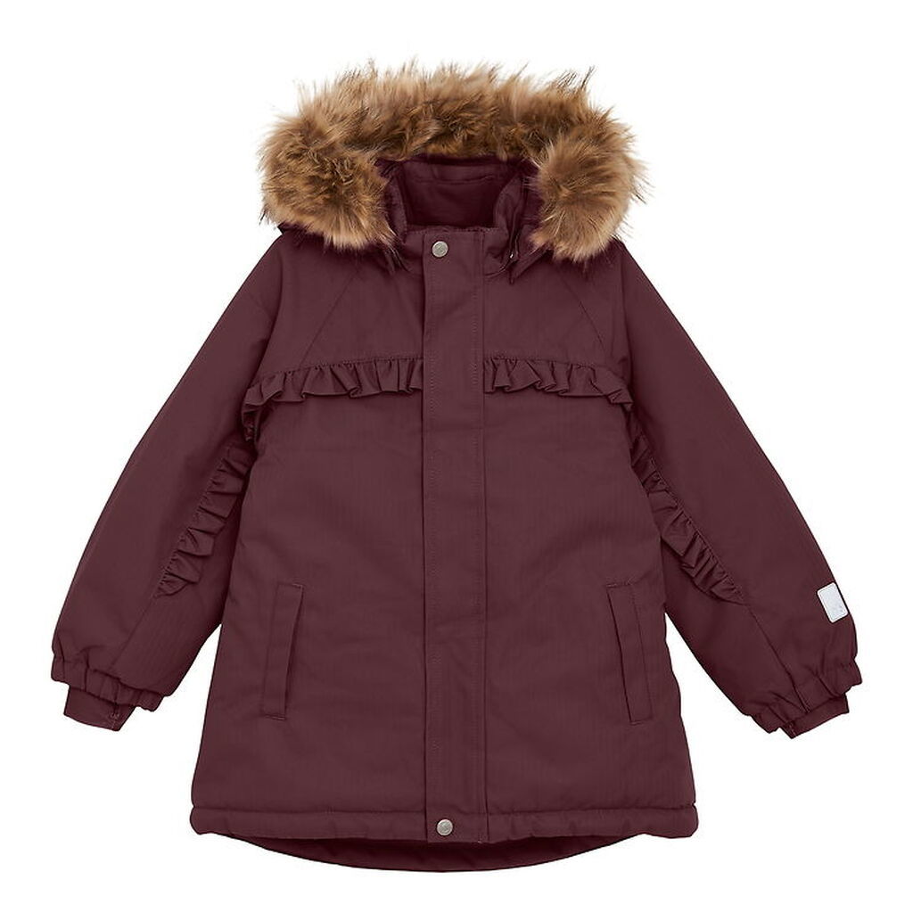 Minymo Vinterjakke - Catawba Grape m. Flæser