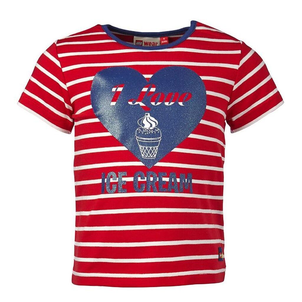LEGOÂ® Duplo T-shirt - Rød/Hvidstribet m. Hjerte