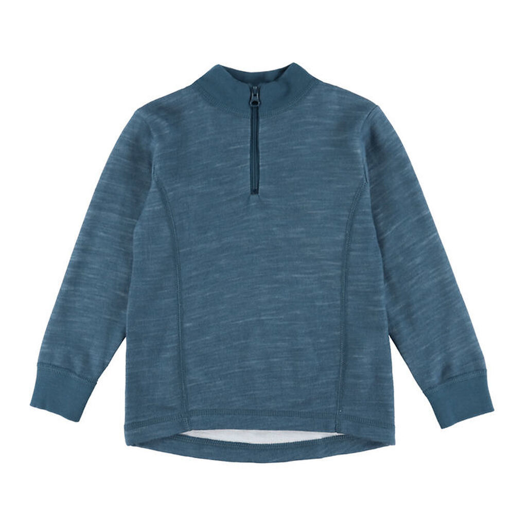 Joha Bluse - Uld/Bambus - Dark Denim