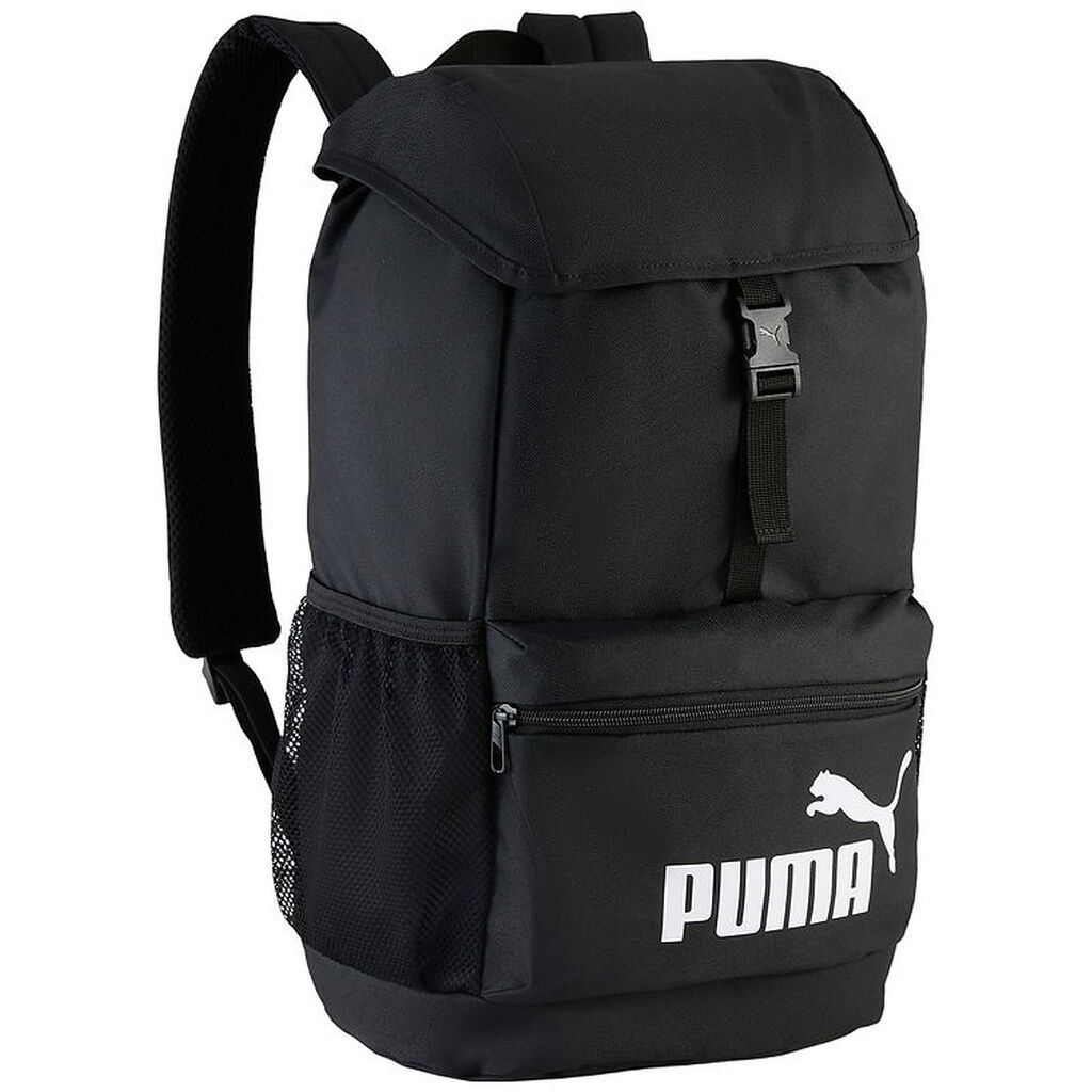 Puma Rygsæk - Phase Hooded - Puma Black m. Hvid