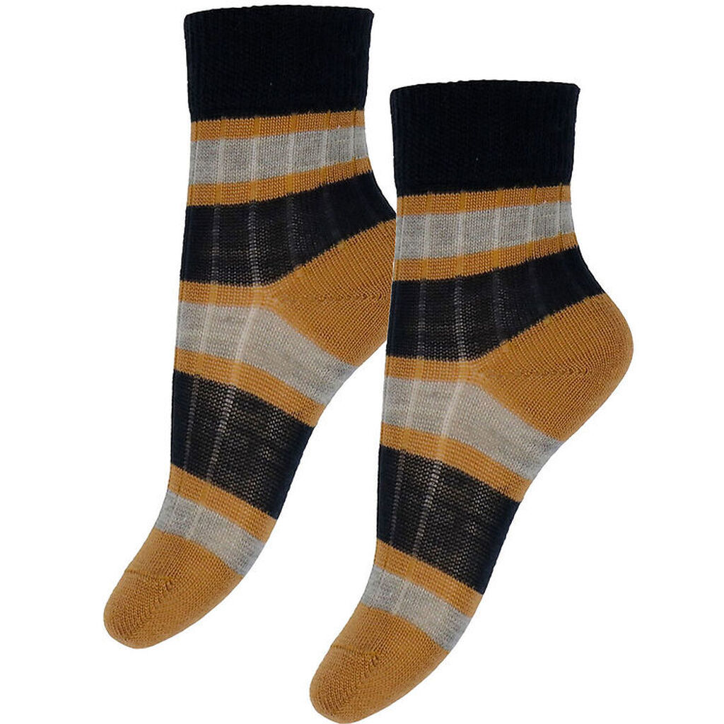 FUB Strømper - Uld - Rib - 2-pak - Dark Navy