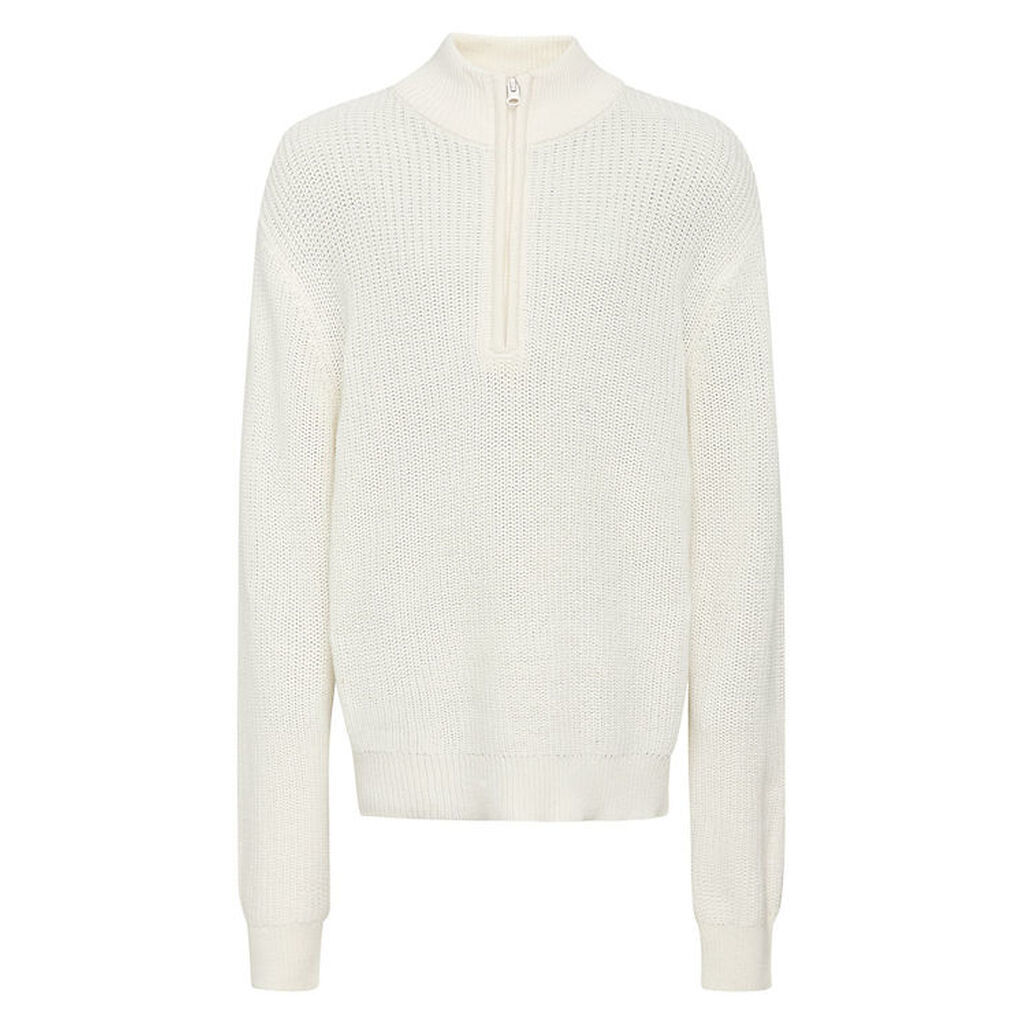 Grunt Bluse - Strik - Durbuy - Broken White