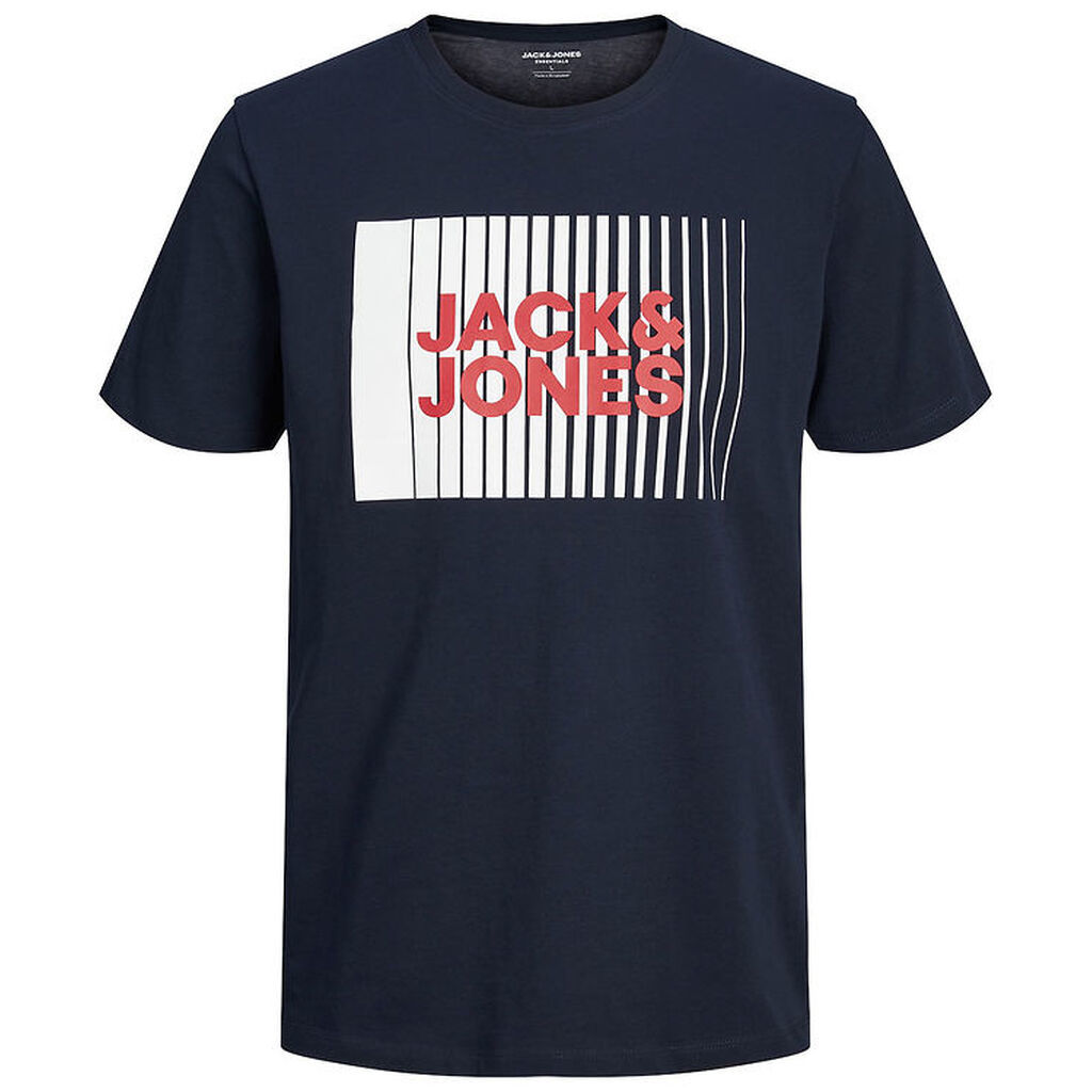 Jack & Jones T-shirt - Noos - JjeCorp - Navy Blazer m. Print