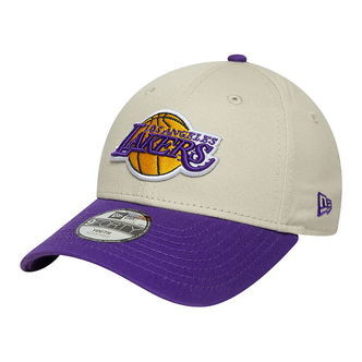 New Era Kasket - 9Forty - Los Angeles Lakers - Lysebeige/Lilla