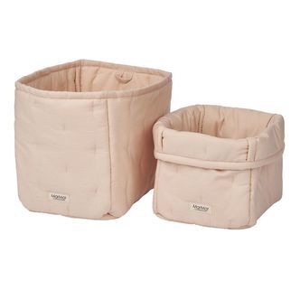 MarMar Opbevaringskurve - 2-pak - 25x17/20x15 cm - Beige rose