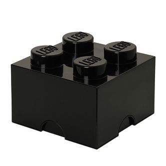 LEGOÂ® Storage Opbevaringsboks - 4 Knopper - 25x25x18 - Sort