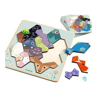 Djeco Puslespil - Formanimo - 14 Brikker