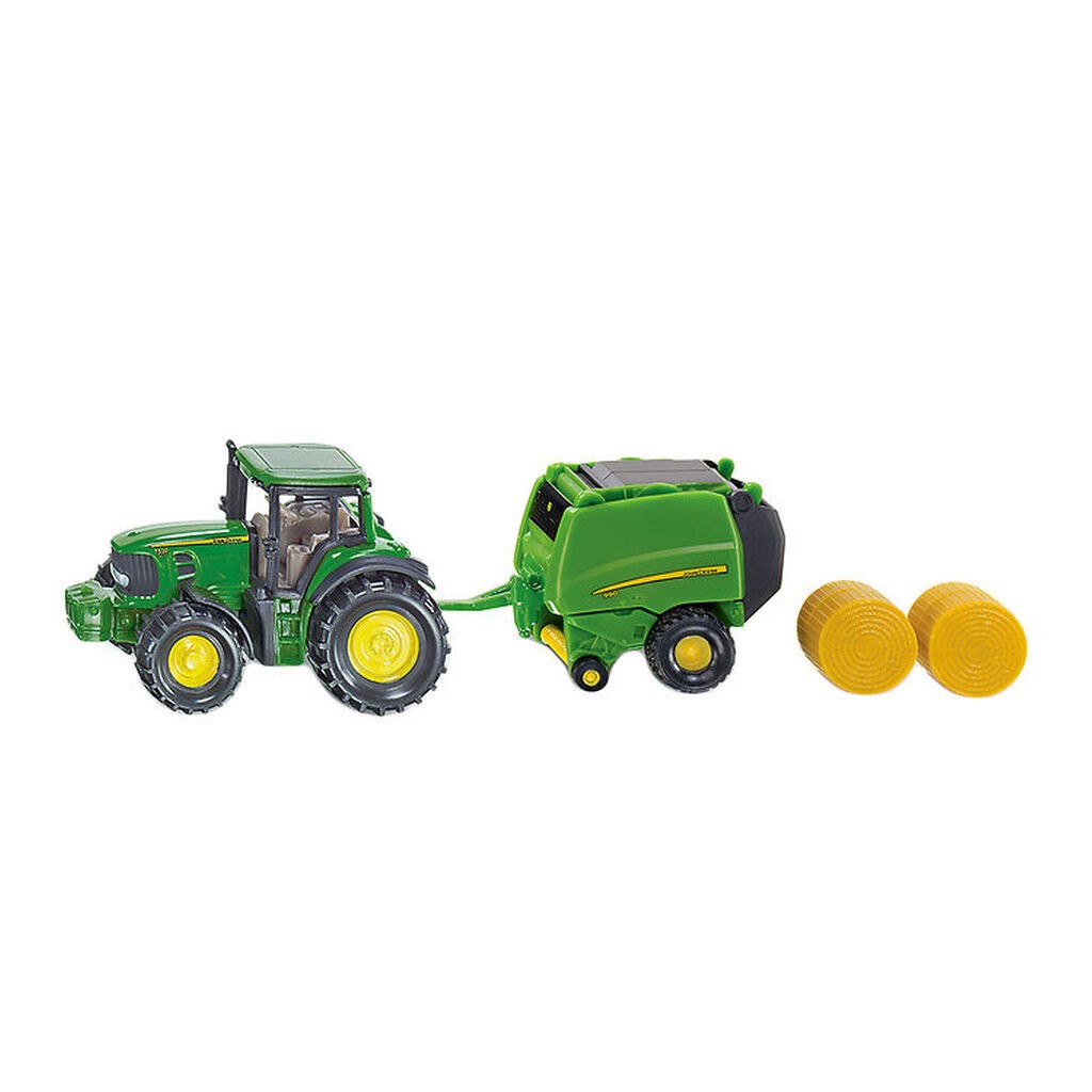 Siku Traktor - JD Traktor m. Round Baler