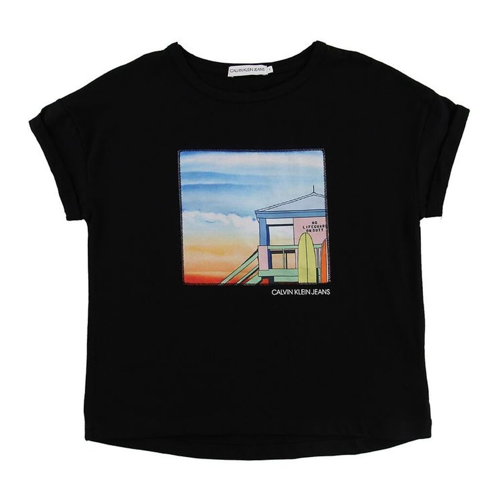 Calvin Klein T-shirt - Sort m. Patch