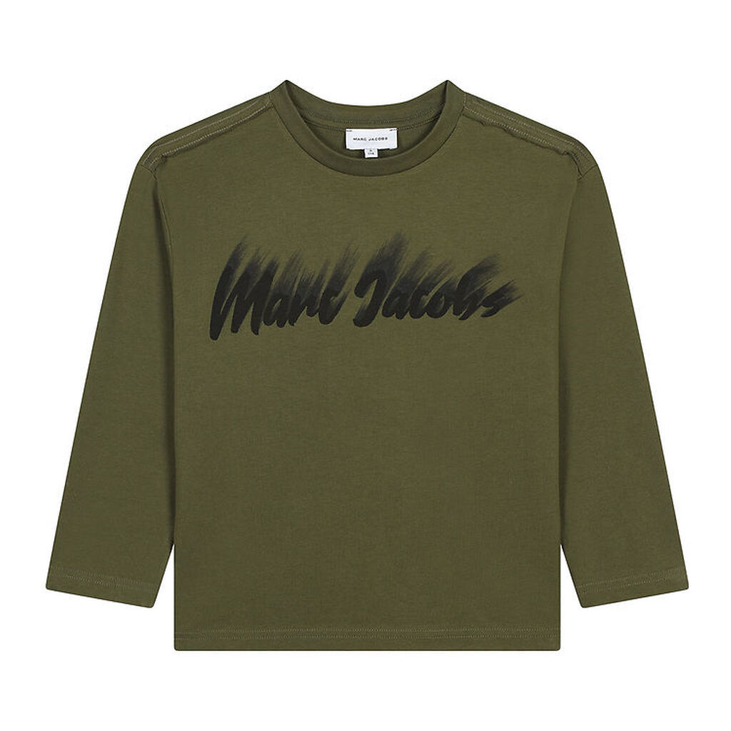 Little Marc Jacobs Bluse - Winter Moss m. Sort