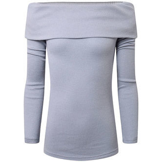 Hound Bluse - Strik - Lyseblå