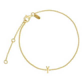 Design Letters Armbånd - Y - 18K Guldbelagt