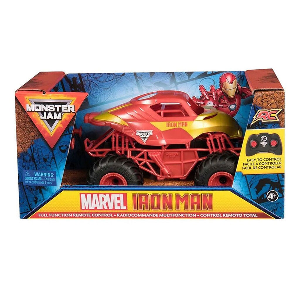 Monster Jam Fjernstyret Bil - Marvel Iron Man