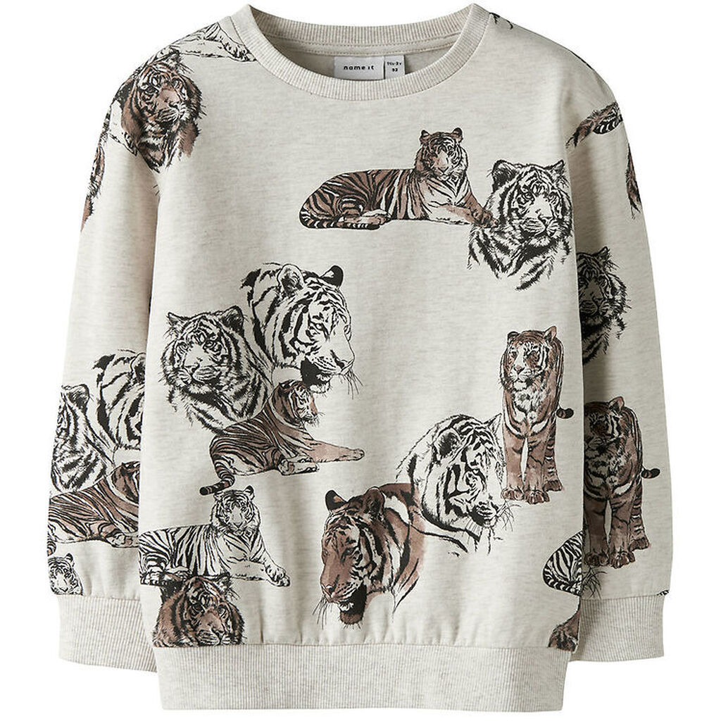 Name It Sweatshirt - NmmThorne - Peyote Melange m. Print