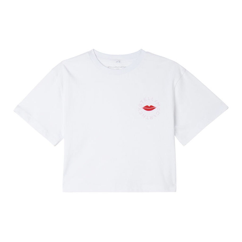 Stella McCartney Kids T-shirt - Hvid m. Læber