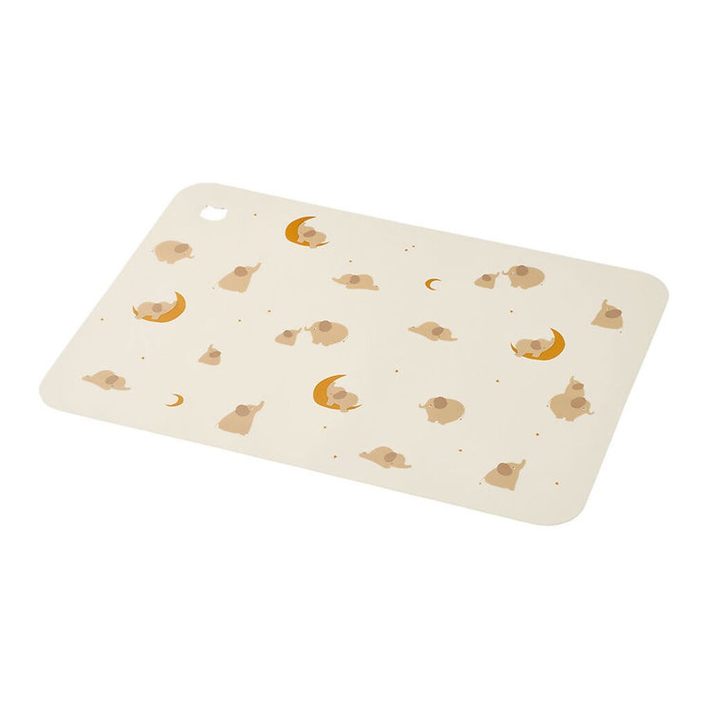 Liewood Dækkeserviet - Silikone - Jude - Elephant/Creme de la Cr