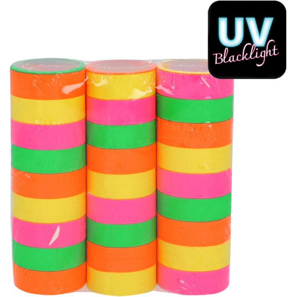 Serpentiner neon UV 3-pak