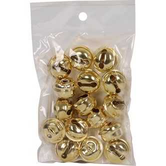 Bjælde, guld 22 mm 15-pak