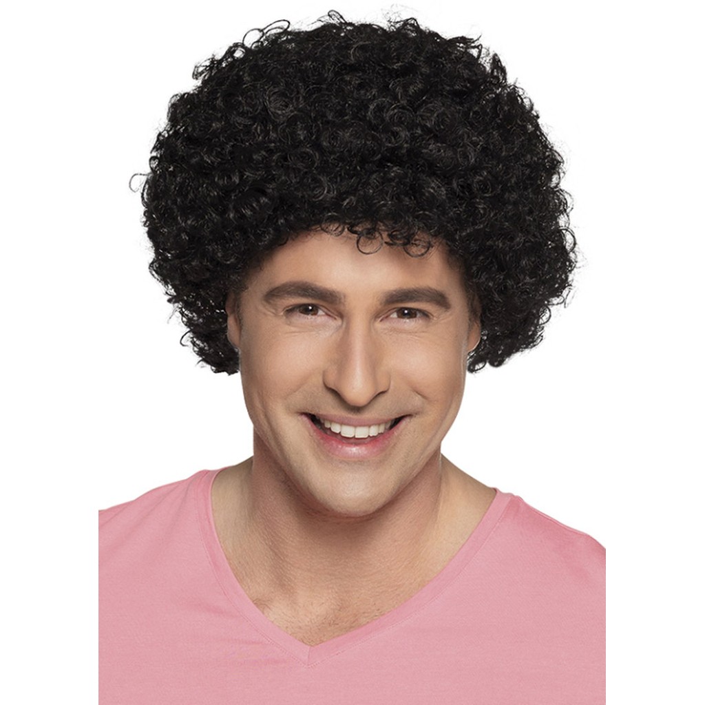 Afro paryk, sort