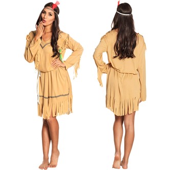 Indianerpige kostume, M