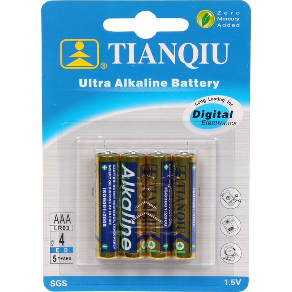Batteri AAA alkaline 4-pak