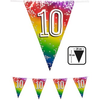 Flagguirlande 10, 6 m