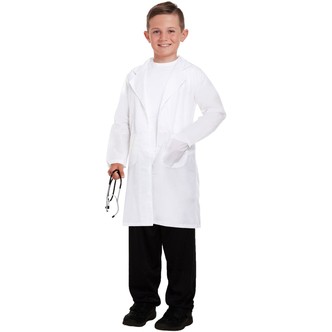 Lægekittel 10-12 år, hvid