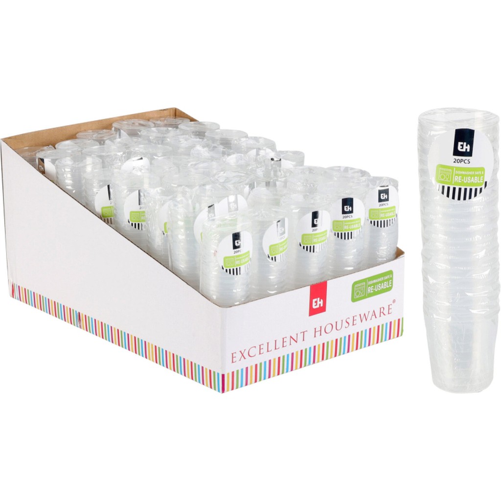 Shotglas plastik 20-pak
